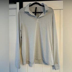 Lululemon Men's Light Gray Collared Shirt